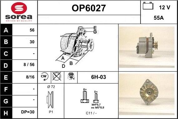 Sera OP6027 - Alternator www.molydon.hr