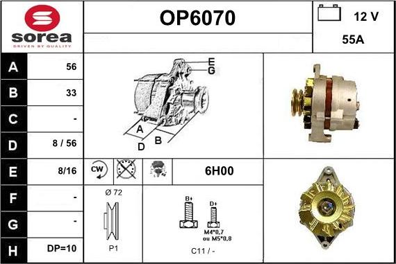 Sera OP6070 - Alternator www.molydon.hr