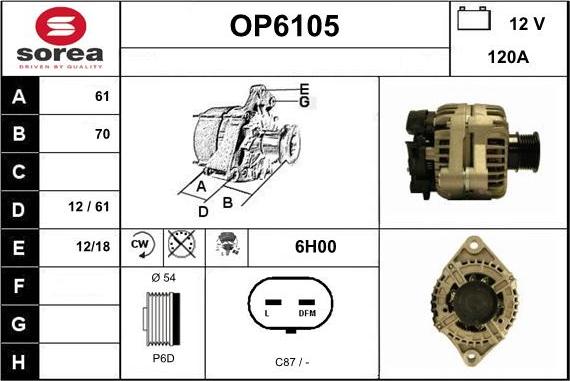 Sera OP6105 - Alternator www.molydon.hr