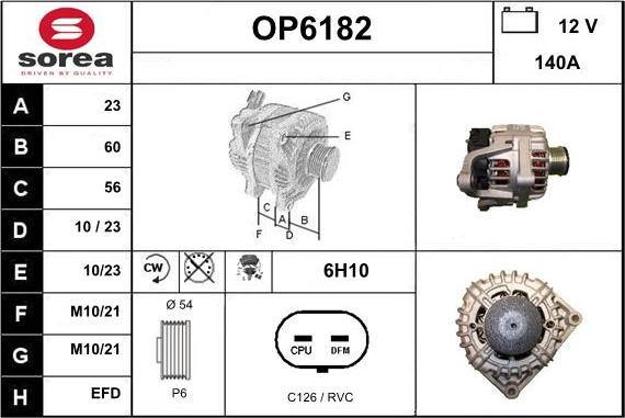 Sera OP6182 - Alternator www.molydon.hr