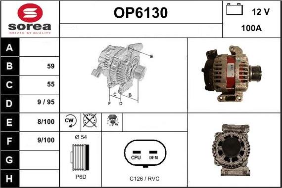 Sera OP6130 - Alternator www.molydon.hr