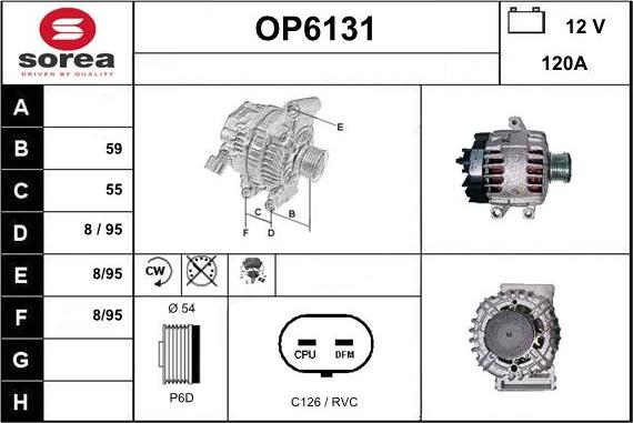 Sera OP6131 - Alternator www.molydon.hr