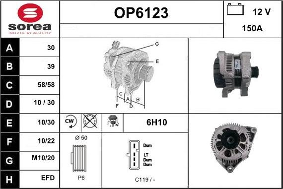 Sera OP6123 - Alternator www.molydon.hr