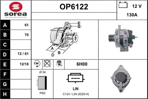 Sera OP6122 - Alternator www.molydon.hr