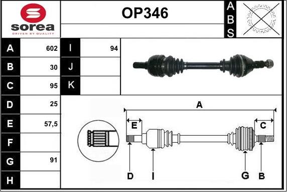 Sera OP346 - Pogonska osovina www.molydon.hr