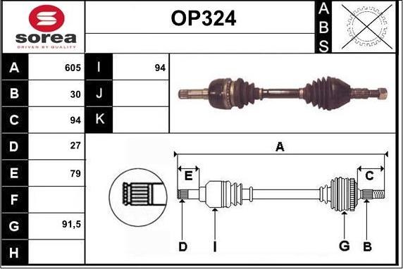 Sera OP324 - Pogonska osovina www.molydon.hr