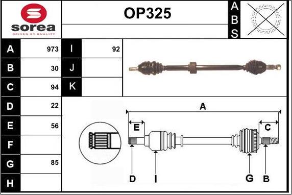 Sera OP325 - Pogonska osovina www.molydon.hr