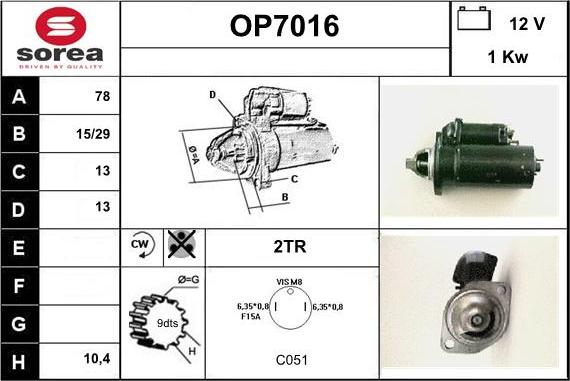 Sera OP7016 - Starter www.molydon.hr