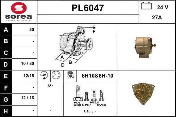 Sera PL6047 - Alternator www.molydon.hr