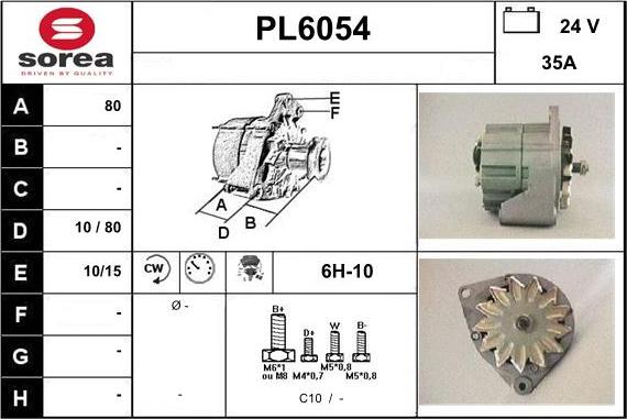 Sera PL6054 - Alternator www.molydon.hr