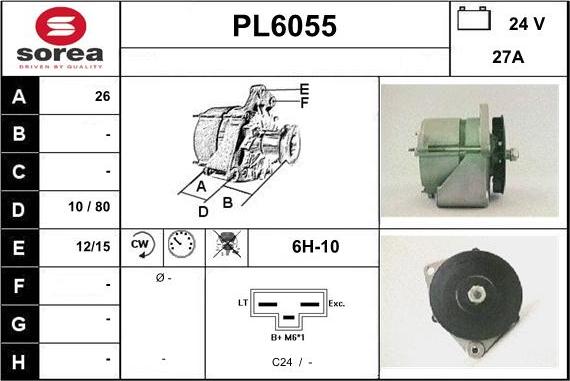 Sera PL6055 - Alternator www.molydon.hr