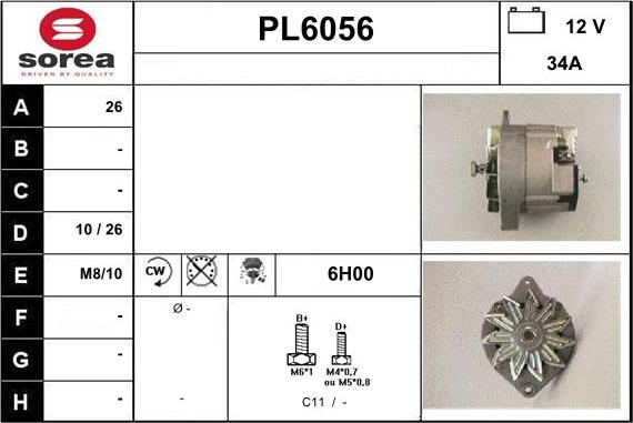 Sera PL6056 - Alternator www.molydon.hr