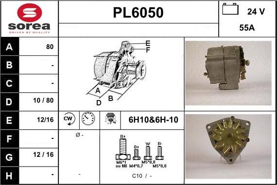 Sera PL6050 - Alternator www.molydon.hr