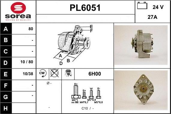 Sera PL6051 - Alternator www.molydon.hr