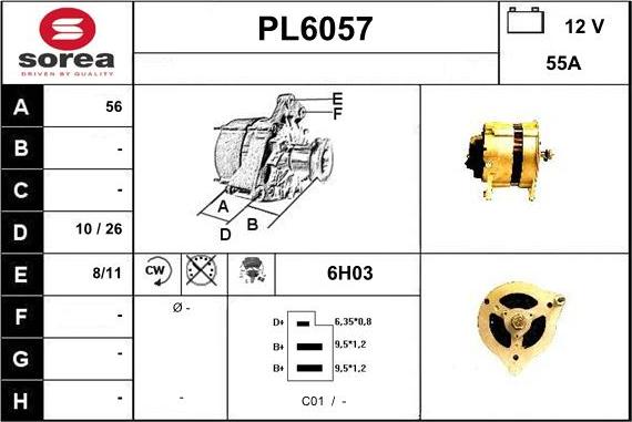 Sera PL6057 - Alternator www.molydon.hr