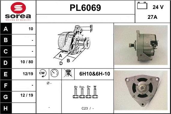 Sera PL6069 - Alternator www.molydon.hr