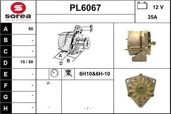 Sera PL6067 - Alternator www.molydon.hr