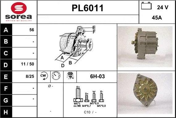 Sera PL6011 - Alternator www.molydon.hr