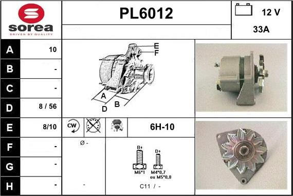 Sera PL6012 - Alternator www.molydon.hr