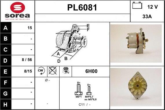 Sera PL6081 - Alternator www.molydon.hr