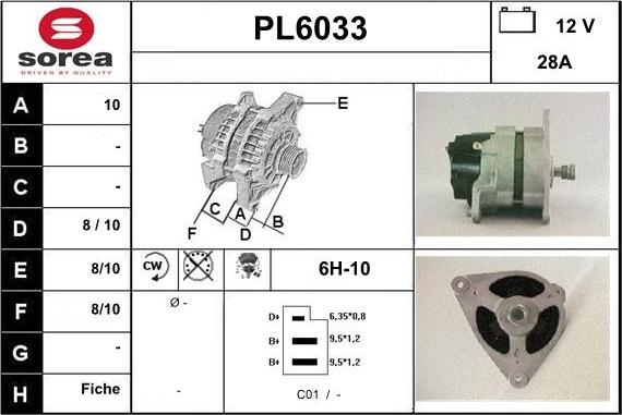 Sera PL6033 - Alternator www.molydon.hr