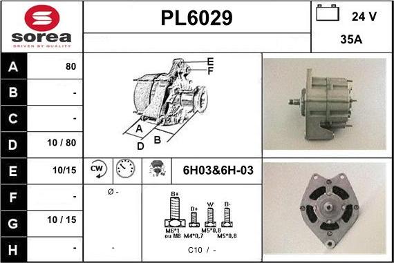 Sera PL6029 - Alternator www.molydon.hr