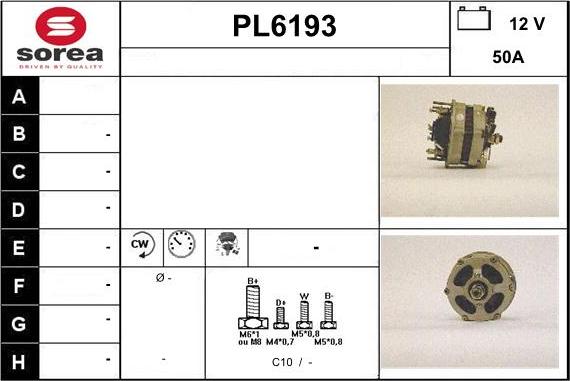 Sera PL6193 - Alternator www.molydon.hr