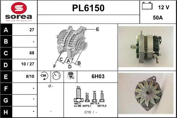 Sera PL6150 - Alternator www.molydon.hr