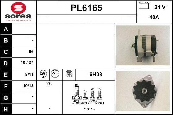 Sera PL6165 - Alternator www.molydon.hr