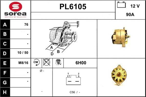 Sera PL6105 - Alternator www.molydon.hr