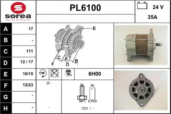 Sera PL6100 - Alternator www.molydon.hr