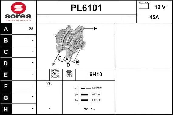 Sera PL6101 - Alternator www.molydon.hr