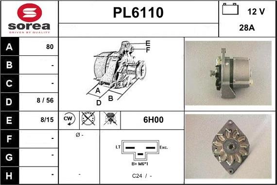 Sera PL6110 - Alternator www.molydon.hr