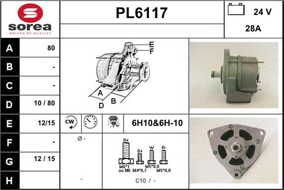 Sera PL6117 - Alternator www.molydon.hr