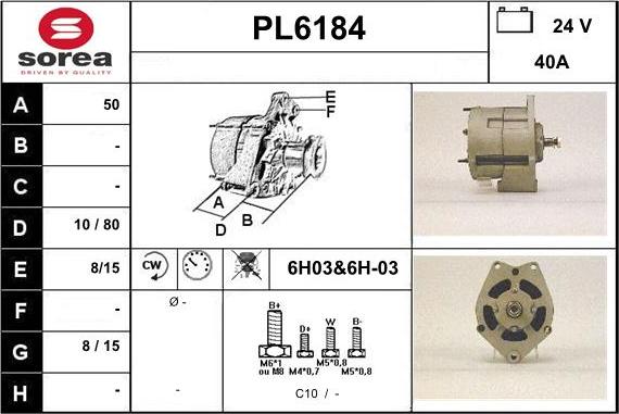 Sera PL6184 - Alternator www.molydon.hr