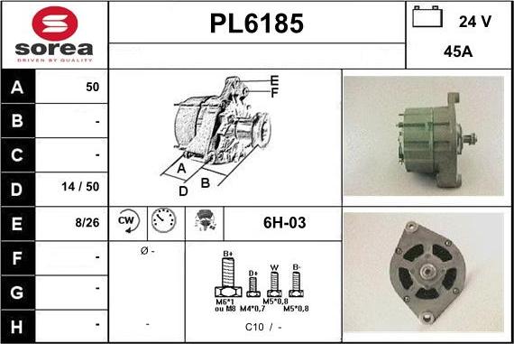 Sera PL6185 - Alternator www.molydon.hr