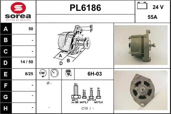 Sera PL6186 - Alternator www.molydon.hr