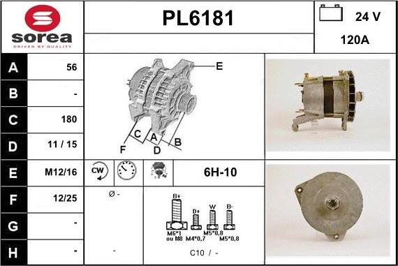 Sera PL6181 - Alternator www.molydon.hr