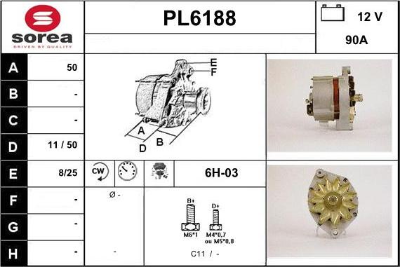 Sera PL6188 - Alternator www.molydon.hr