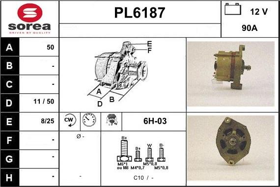 Sera PL6187 - Alternator www.molydon.hr