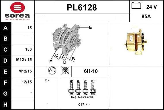 Sera PL6128 - Alternator www.molydon.hr