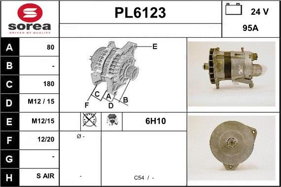 Sera PL6123 - Alternator www.molydon.hr