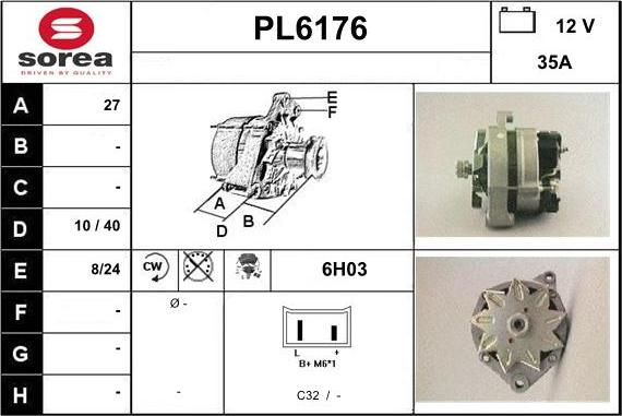 Sera PL6176 - Alternator www.molydon.hr