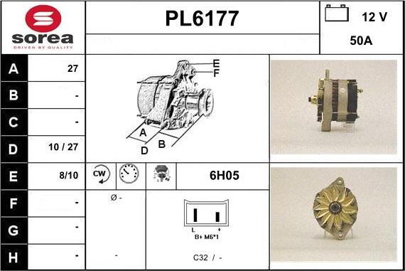 Sera PL6177 - Alternator www.molydon.hr