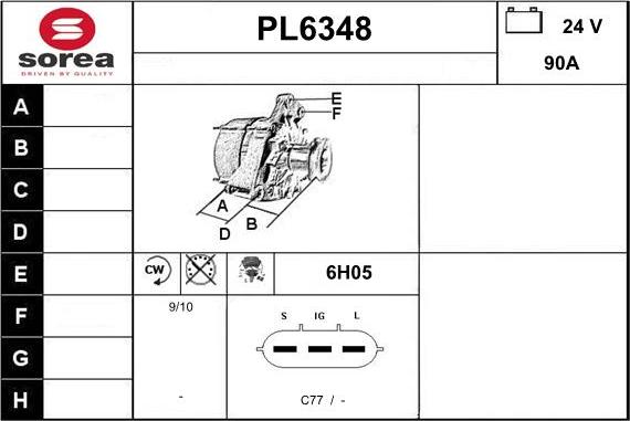 Sera PL6348 - Alternator www.molydon.hr