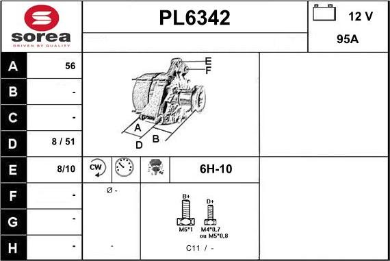 Sera PL6342 - Alternator www.molydon.hr