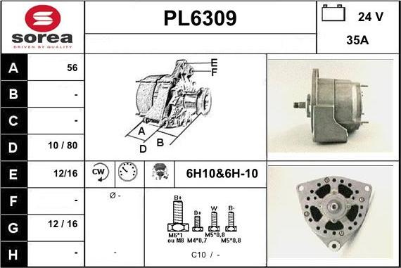 Sera PL6309 - Alternator www.molydon.hr