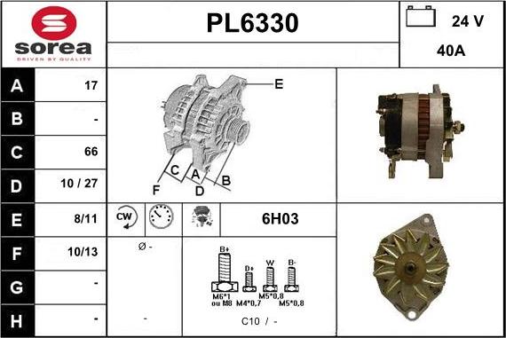 Sera PL6330 - Alternator www.molydon.hr