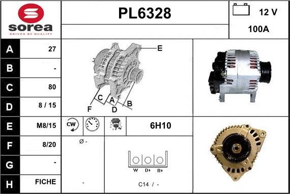 Sera PL6328 - Alternator www.molydon.hr