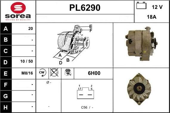 Sera PL6290 - Alternator www.molydon.hr